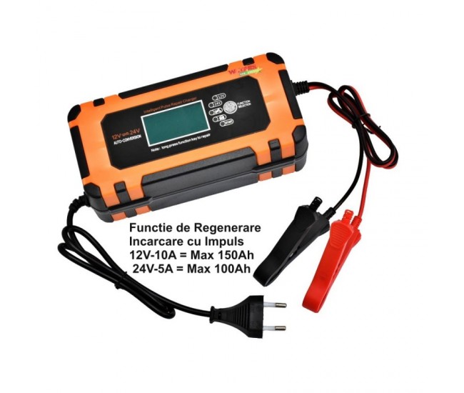 Redresor Auto cu Impuls Inteligent 12V-10A / 24V-5A