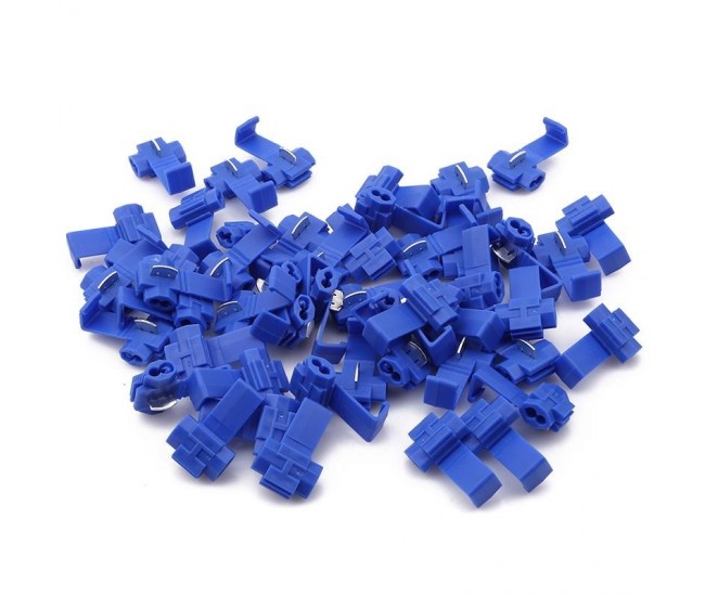 Conector Inadire Cablu Albastru 100Buc/Set