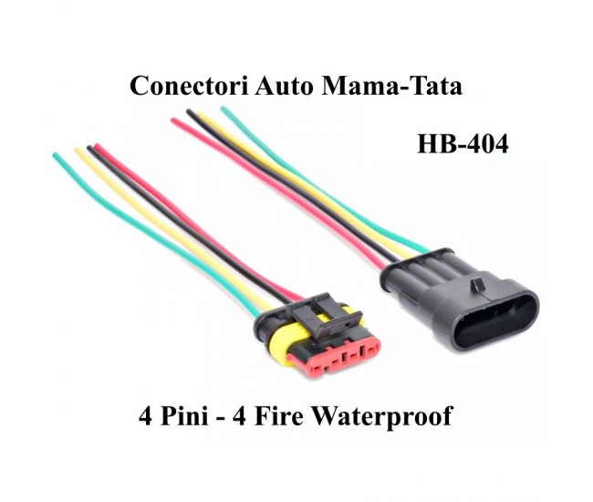 Conectori Auto 4 Fire Waterproof, HB-404
