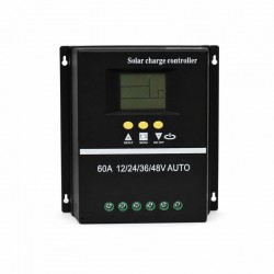 Controler Incarcare Solara PWM 60A, 12/24/36/48V Auto, LCD si 2 USB, DALBI