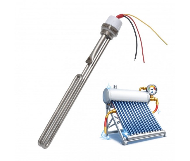 Rezistenta electrica 3000W 220V AC pentru panou solar presurizat cu boiler - DALBI