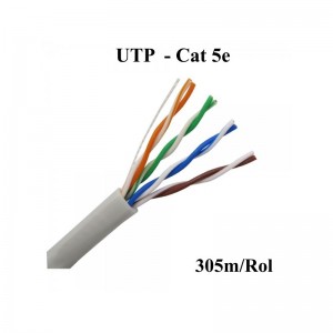 Cablu UTP cat 5e CCA 0,5mm² 305m/Rol