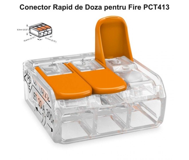 Conector Doza NOU 3 Fire 4KV / 32A, PCT-413