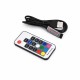 Controler USB pentru Banda LED RGB cu Telecomanda RF 17 Taste DALBI