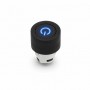 Intrerupator Push Iluminat Albastru 4 Contacte 12,5mm cu Membrana Cauciuc DALBI
