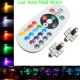 Led RGB Auto 36 mm cu Telecomanda