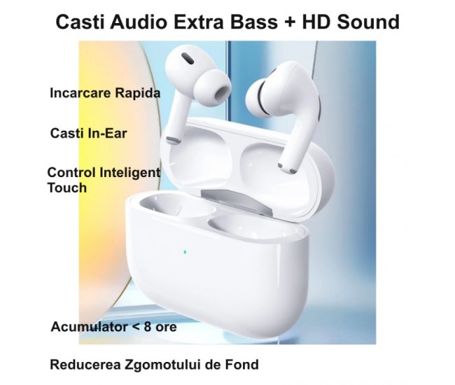 Casti Audio Pro 2 Extra Bass + HD Sound Bluetooth 5.0