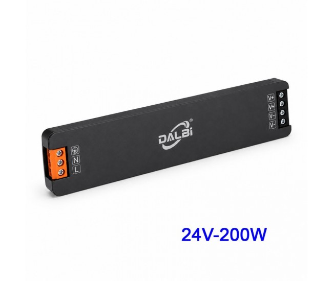 Sursa Alimentare LED 24V 200W 8A Ultra Slim 13mm DALBI