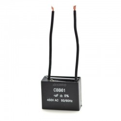 Condensator Pornire Motor cu Fire / 1,5uf 450V Condensator Pornire Motor cu Fire / 1,5uf 450V