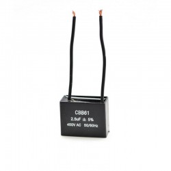 Condensator Pornire Motor cu Fire / 2,5uf 450V Condensator Pornire Motor cu Fire / 2,5uf 450V