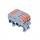Conector de Șina 4 Poli Cap Dublu PCT-224