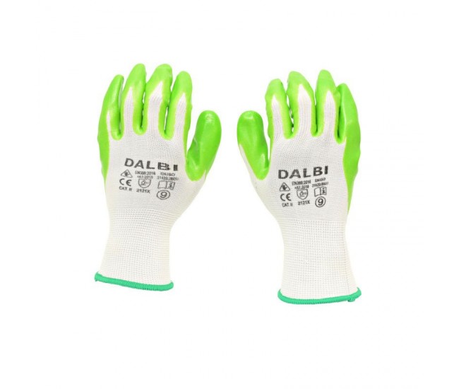 Manusi de Lucru din Poliester si Latex NR.9 - 12buc/set