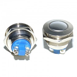 Intrerupator Push Metalic 22mm / 220V cu Revenire Intrerupator Push Metalic 22mm / 220V cu Revenire