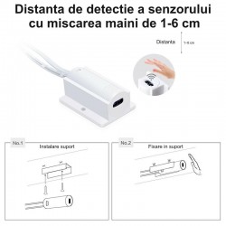 Intrerupator Senzor 12mm de Banda Led cu Mufa DC 12-24V Max 60W Intrerupator Senzor 12mm de Banda Led cu Mufa DC 12-24V Max 60W