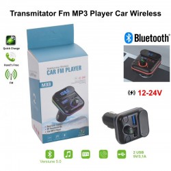 Modulator FM Auto cu Bluetooth V5.0 / M33 Modulator FM Auto cu Bluetooth V5.0 / M33