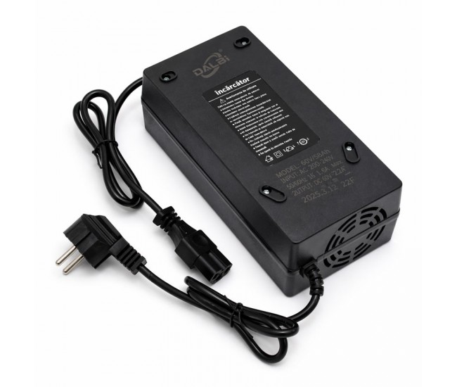 Incarcator inteligent 60V 58Ah pentru baterii plumb-acid, redresor automat scuter electric