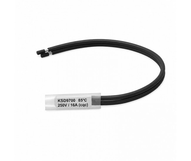Termostat Temperatura 85˚C cu Fire, Bimetal KSD9700 NC, 250/16A - DALBI