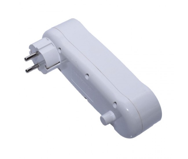 Triplu Stecher 2+1 cu 2 Usb si Intrerupator
