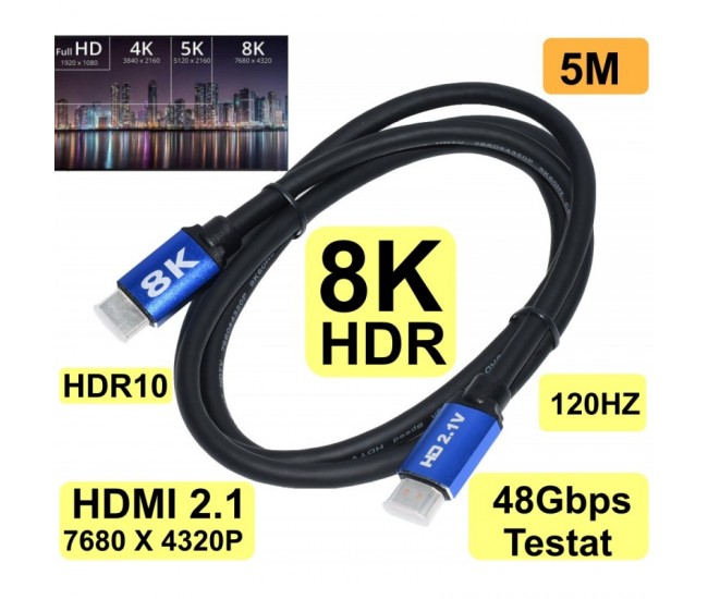 Cablu HDMI 8K HDTV 2.1V / 5M