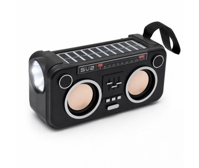 Boxă Portabilă Bluetooth 6W cu 2 Panouri Solare, Radio FM SZ-L20 MINI