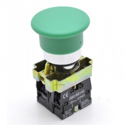 Buton Motor 220V Ciuperca Revenire ON-OFF BC35 Verde Buton Motor 220V Ciuperca Revenire ON-OFF BC35 Verde