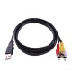 Cablu USB Tata-3RCA Tata/1,5m
