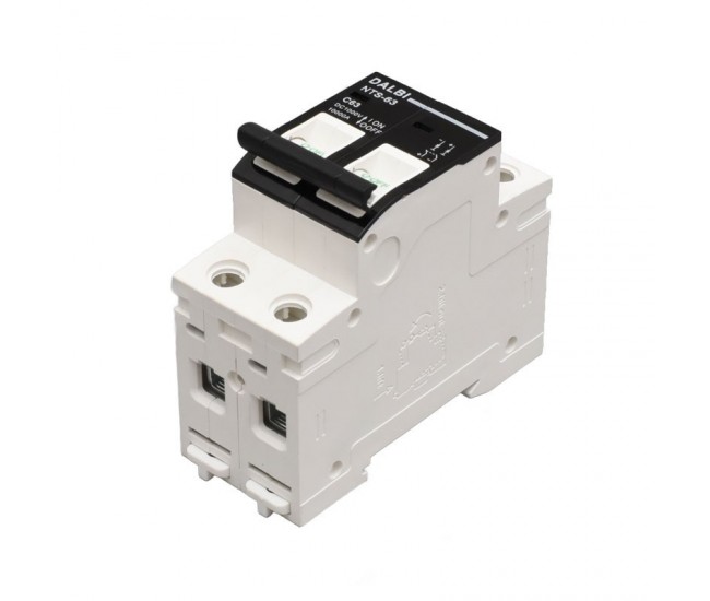 Siguranta MCB Fotovoltaica DC 1000V 2P 63A Curba C DALBI