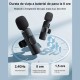 Microfon Dublu Wireless K9 Prof de Lavariera - Tip C / iPhone