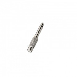 Adaptor Jack 6,3mm MO la RCA Mama, Metalic Adaptor Jack 6,3mm MO la RCA Mama, Metalic