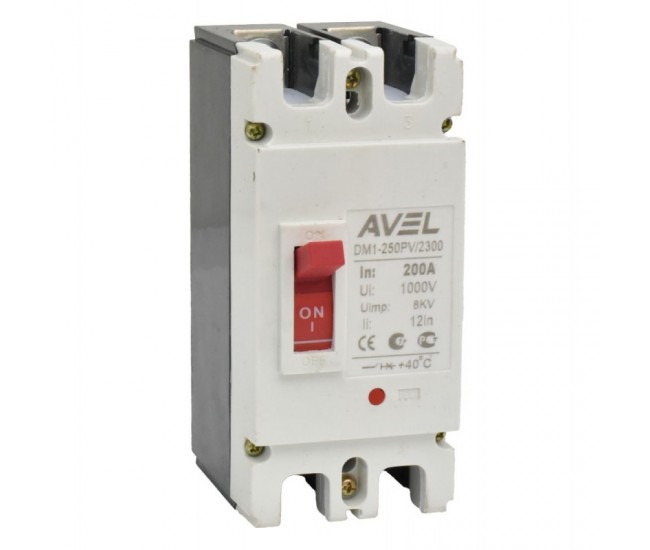 Intrerupator de Circuit Solar MCCB 2P-200A / 1000V DC