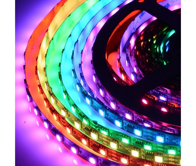 Banda Led WS2812 Digital Pixel 5050 RGB 60D-5V/IP20