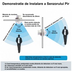 Senzor Pir 110-220V cu 4 Fire 28x37mm Senzor Pir 110-220V cu 4 Fire 28x37mm