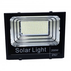 Proiector 200W cu Panou Solar și Telecomanda Proiector 200W cu Panou Solar și Telecomanda