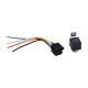 Releu Auto 12V 80A cu 5 Pini, Soclu si Fire de 16 cm