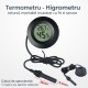 Termometru - Higrometru Digital HT-3 Incastrabil cu Sonda si Afisaj LCD