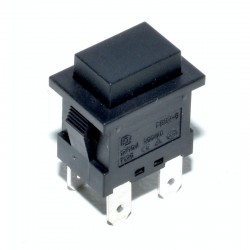 Push Buton Dreptunghi Negru cu Reținere 22x15x31mm Push Buton Dreptunghi Negru cu Reținere 22x15x31mm