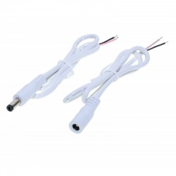 Cablu Alb DC 2,1mm, Set Mama-Tata Cablu Alb DC 2,1mm, Set Mama-Tata