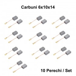Perii Colectoare Carbuni 6x10x14 - Papuc 2,8mm / 10Set/Punga Perii Colectoare Carbuni 6x10x14 - Papuc 2,8mm / 10Set/Punga