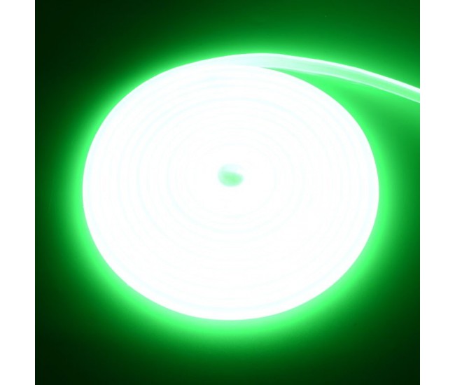 Banda Led Cob Verde Smarald Neon Flex - 288led/m - IP65 / 220V - 10W/ml / Rola 5ml