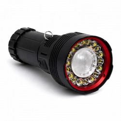Lanterna LED Ultra Puternica cu LED Central Laser, 19 LED-uri, Acumulator 44650, Incarcare Type-C KH-W536
