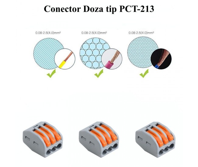 Conector Doza 3 Fire 4KV / 32A, PCT-213