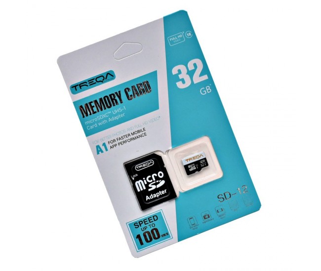 Card Micro SDXC 32GB, Memorie PRO Full HD Video, Performanta UHS A1, SPEED UP TO 100MB/S