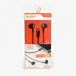 Casti USB-C cu Microfon, Fara Dopuri, Negre CY-C20