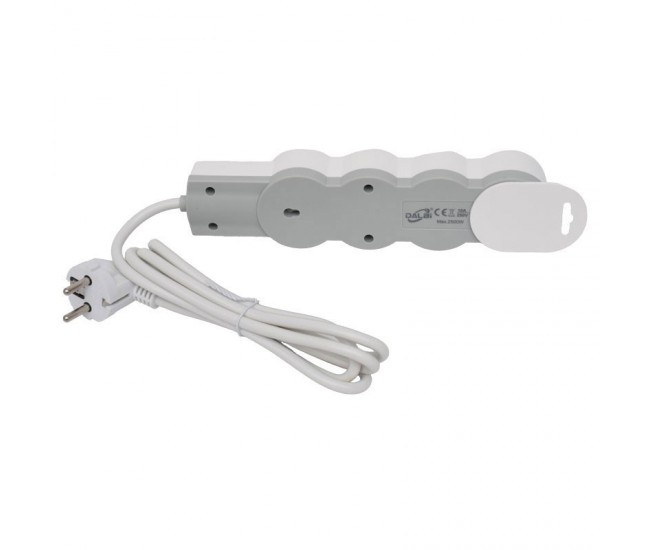 Prelungitor Electric cu Intrerupator, 4 Prize si Protectie Copii, Cablu 3x1mm / 5m