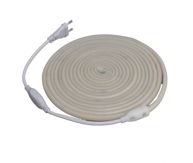 Banda Led Cob Alb-Cald 3000K Neon Flex - 288led/m - IP65 / 220V - 10W/ml / Rola 5ml