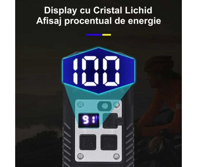 Lanterna de Bicicleta cu 9 Leduri si Senzor de Lumina L-S75