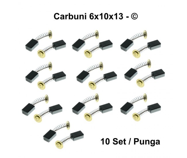 Perii Colectoare Carbuni 6x10x13 - © / 10Set/Punga