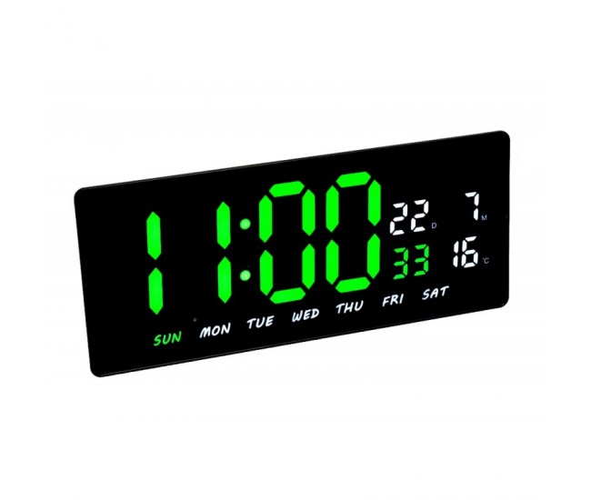 Ceas cu Led Verde-Alb JH-3604 / Alarma, Calendar, Temperatura