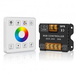 Controler Led RGB + Touch Panel 5V-24V - 30A Controler Led RGB + Touch Panel 5V-24V - 30A