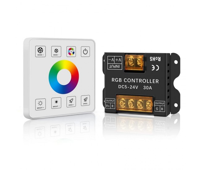Controler Led RGB + Touch Panel 5V-24V - 30A